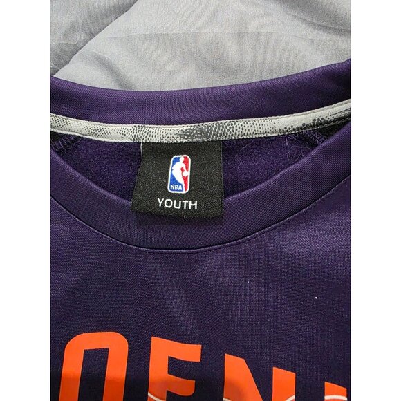 NBA Unisex Youth Sz XL 18/20 Phoenix Suns Long Sleeve Sweatshirt Purple Black - Picture 4 of 7